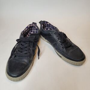 Steve Madden Pipeur Shoes Sneakers Mens Size 10B Black Low Top Casual Lace Up